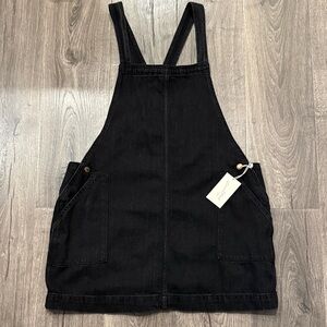 Black Denim Overall Dress by Universal Thread